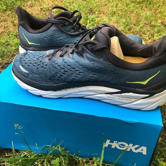 SALE HOKAs Mens Running sneakers Clifton 8: Size 10 -Teal - Picture 2 of 7